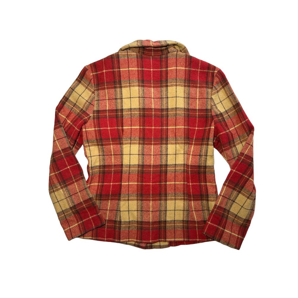 NY & CO Plaid Wool Blend Button Jacket Size Small - Picture 5 of 6